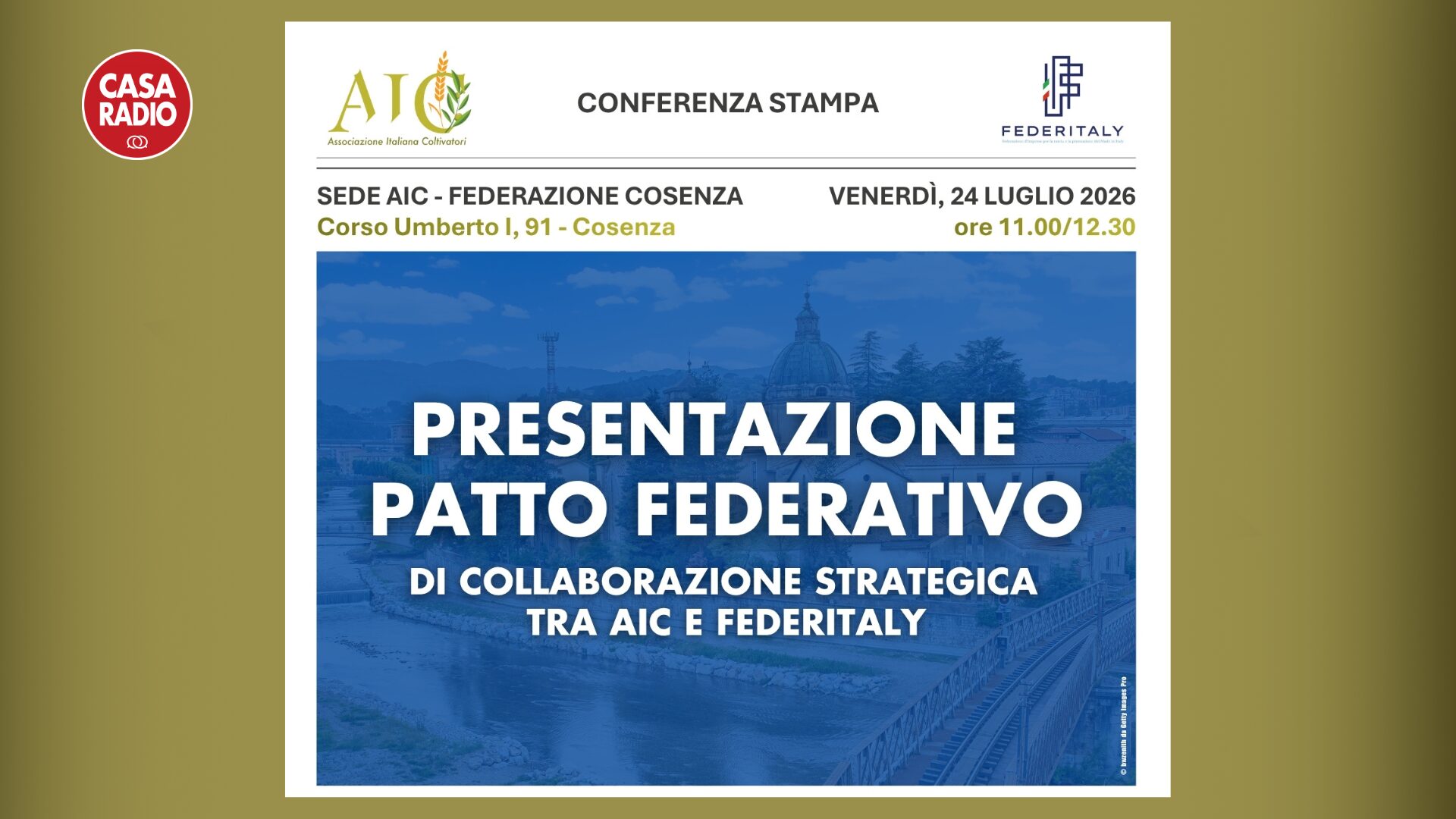AIC e Federitaly insieme per rafforzare il Made in Italy: il 24 luglio la presentazione del Patto di collaborazione strategica